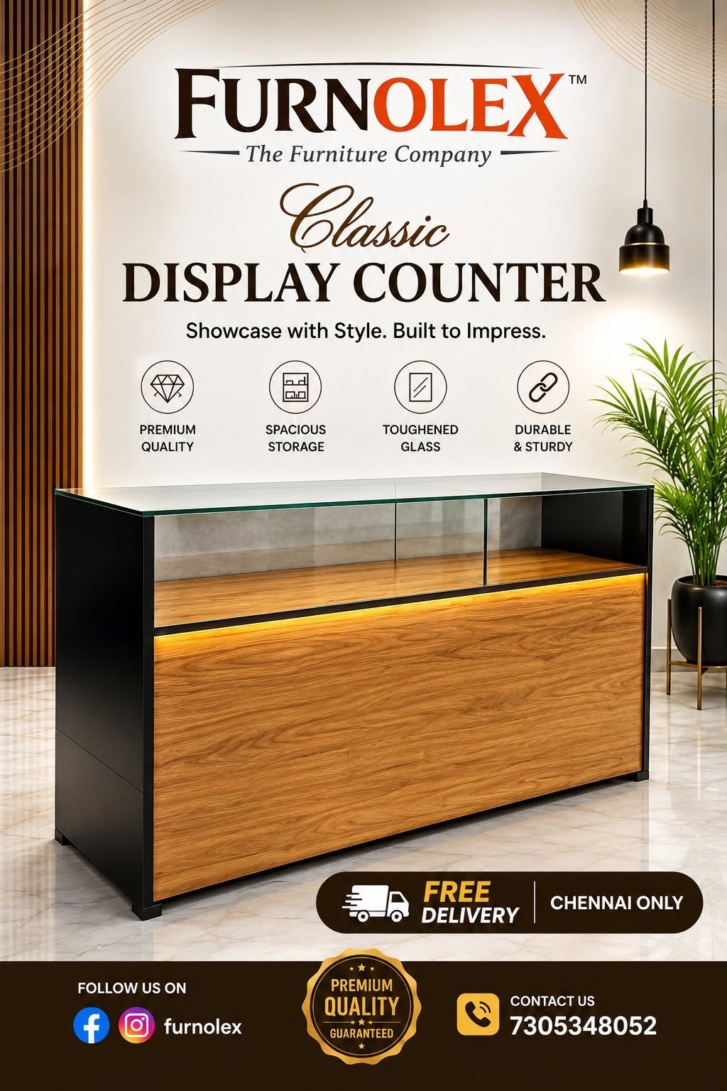Premium sales display counter